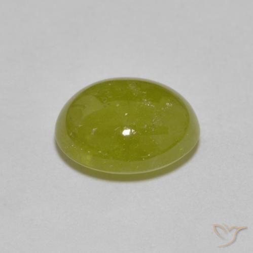 9,17 ctw natürlicher Warmes Waldgrün Sphene, Oval, Lichtdurchlässig