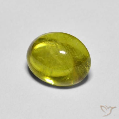 9,17 ctw natürlicher gelblich-grün Sphene, Oval, Transparent