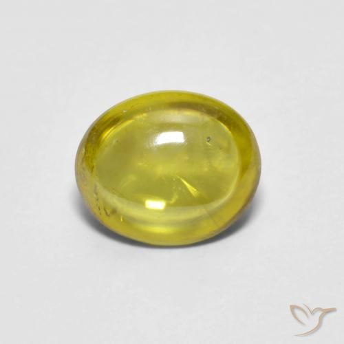 1.04ct Natürlicher Mittelhelles Gelb Sphene, Oval, Transparent