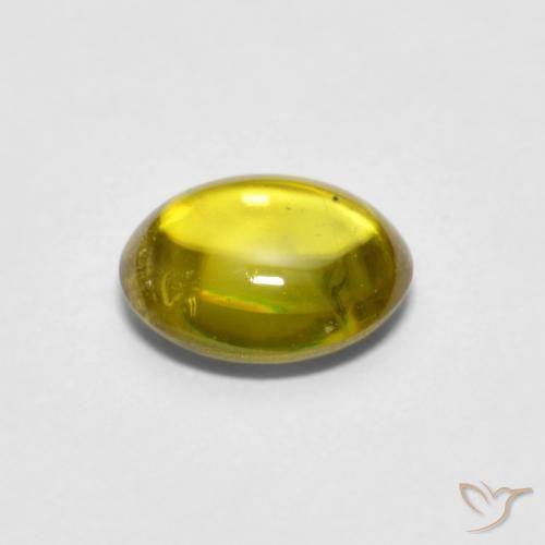 9,17 ctw natürlicher Mittelhelles Gelb Sphene, Oval, Transparent