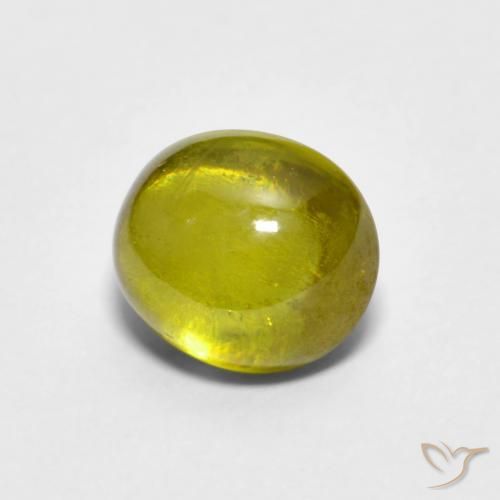 9,17 ctw natürlicher Warmes Grün Sphene, Oval, Transparent