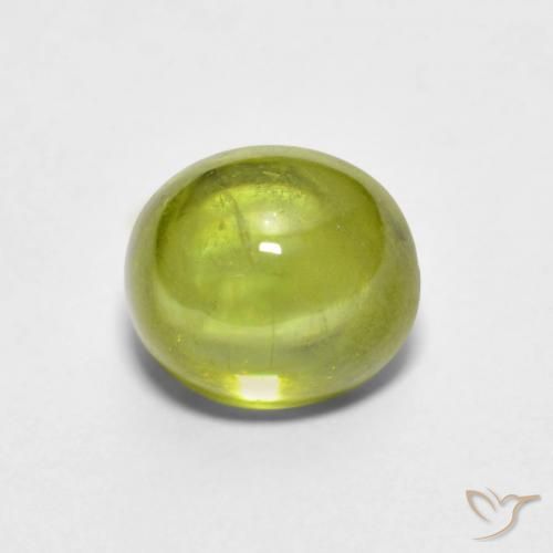 9,17 ctw natürlicher Olivgrün Sphene, Oval, Transparent