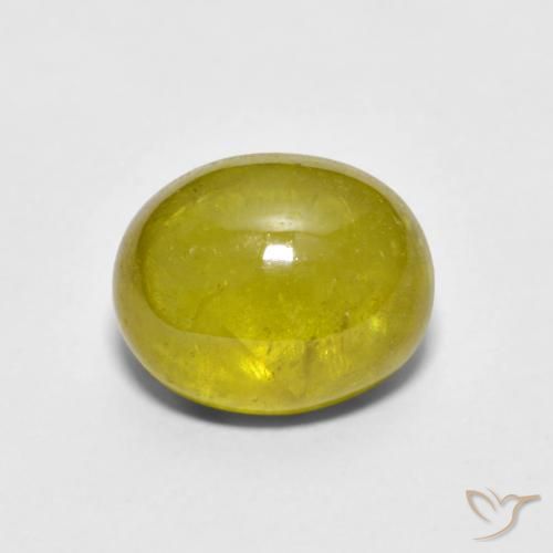 2.76ct Natürlicher Gelblich Gold Sphene, Oval, Transparent