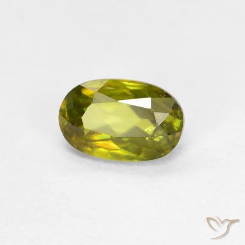 9,17 ctw natürlicher Warmes Waldgrün Sphene, Oval, VS