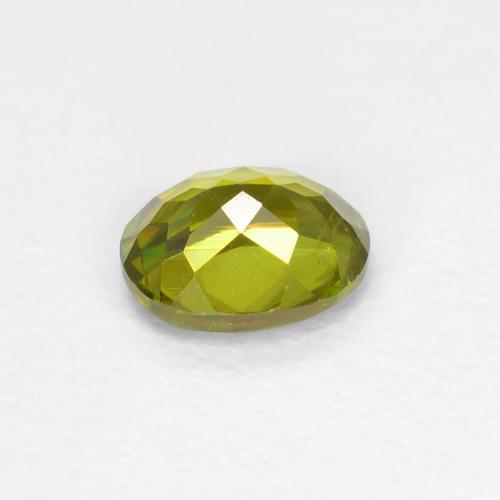 0,46 ctw natürlicher grüner Sphen, Oval Schliff, VS