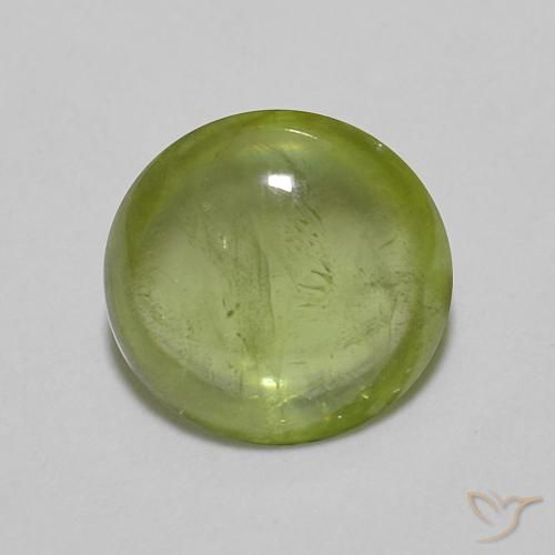 1.15ct Natürlicher Olivgrün Sphene, Oval, Transparent