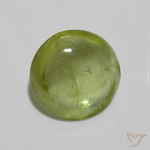 9,17 ctw natürlicher Olivgrün Sphene, Oval, Transparent