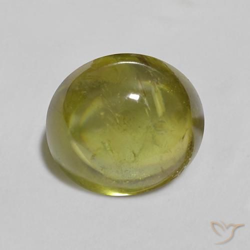 9,17 ctw natürlicher Warmes Waldgrün Sphene, Oval, Transparent