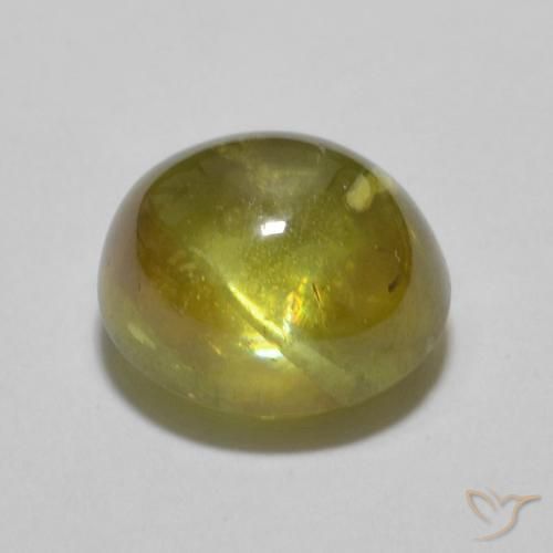 9,17 ctw natürlicher Warmes Waldgrün Sphene, Oval, Transparent