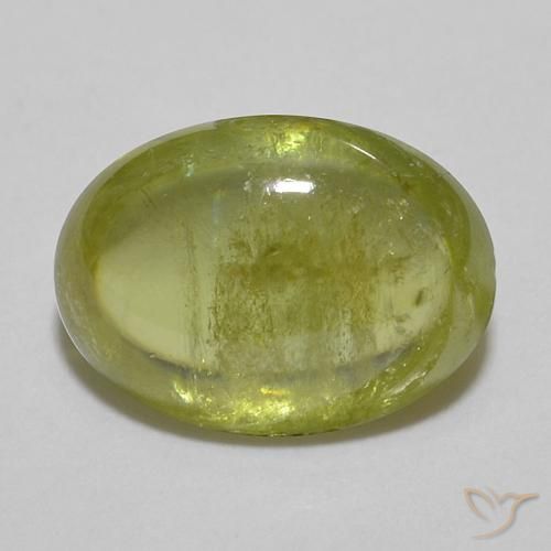 1.82ct Natürlicher hellgrün Sphene, Oval, Transparent