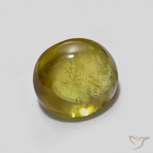 9,17 ctw natürlicher gelblich-grün Sphene, Oval, Transparent