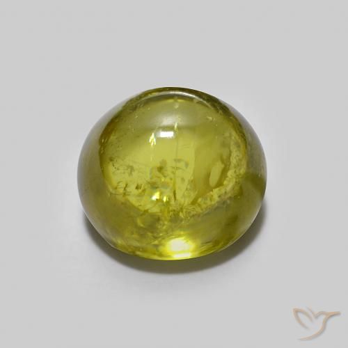 2.07ct Natürlicher gelblich-grün Sphene, Oval, Transparent