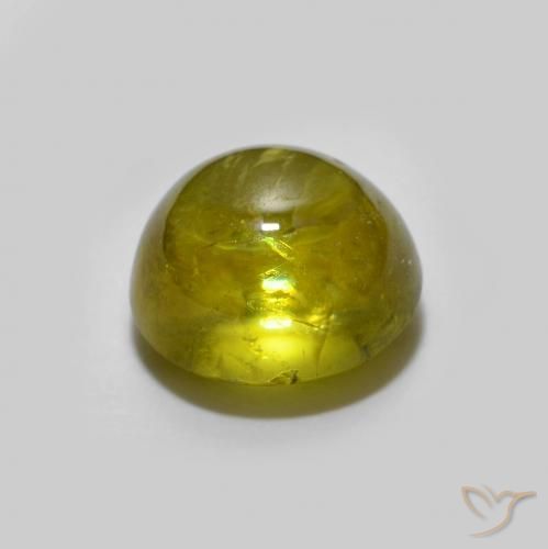 9,17 ctw natürlicher gelblich-grün Sphene, Oval, Transparent