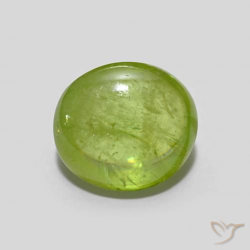 2.53ct Natürlicher hellgrün Sphene, Oval, Transparent