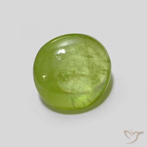 9,17 ctw natürlicher hellgrün Sphene, Oval, Transparent