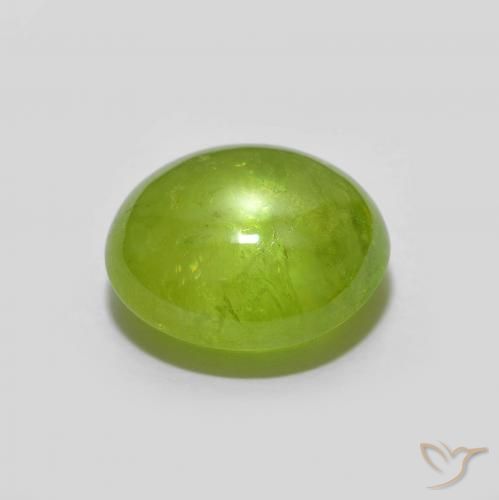 9,17 ctw natürlicher hellgrün Sphene, Oval, Transparent
