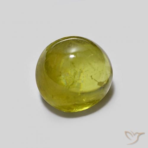 9,17 ctw natürlicher gelblich-grün Sphene, Oval, Transparent
