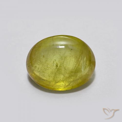 1.94ct Natürlicher Warmes Grün Sphene, Oval, Transparent