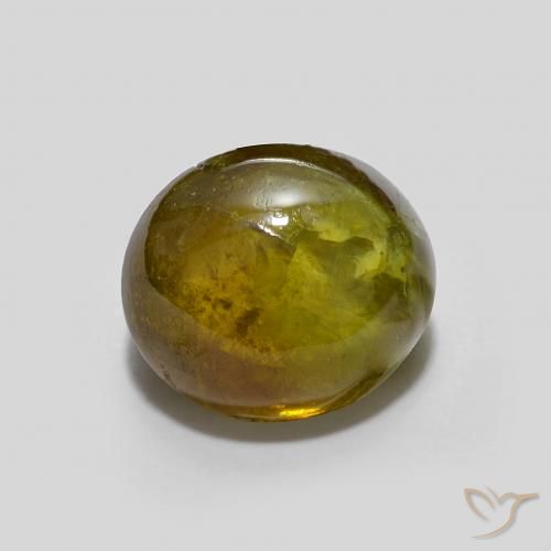 2.57ct Natürlicher Warmes Grün Sphene, Oval, Lichtdurchlässig
