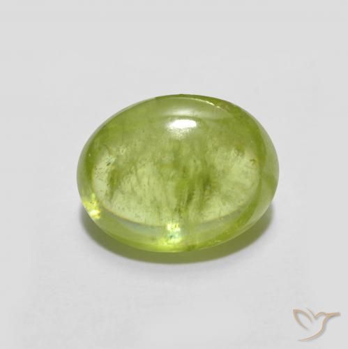 2.50ct Natürlicher Mittelgelb Sphene, Oval, Transparent