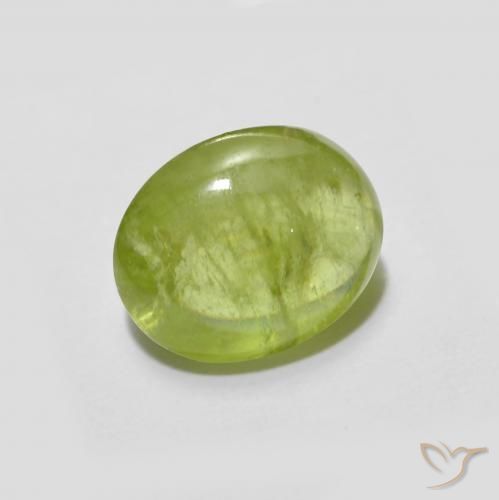 9,17 ctw natürlicher Mittelgelb Sphene, Oval, Transparent