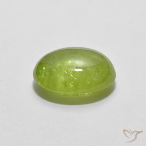 9,17 ctw natürlicher Mittelgelb Sphene, Oval, Transparent