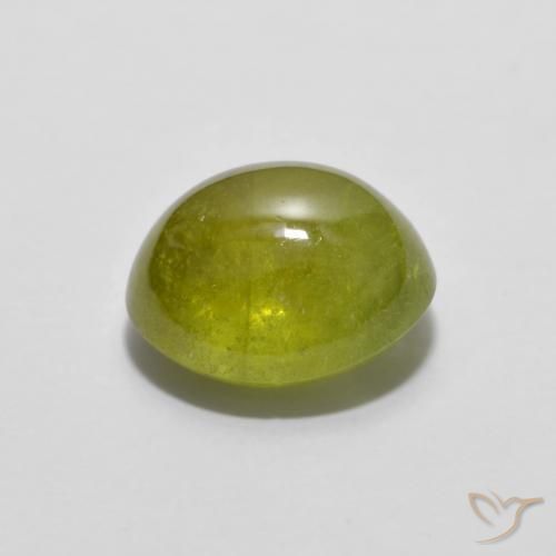 9,17 ctw natürlicher Mittelgelb Sphene, Oval, Transparent