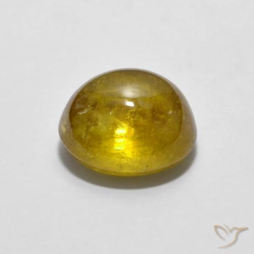 9,17 ctw natürlicher Erdiges Gold Sphene, Oval, Transparent