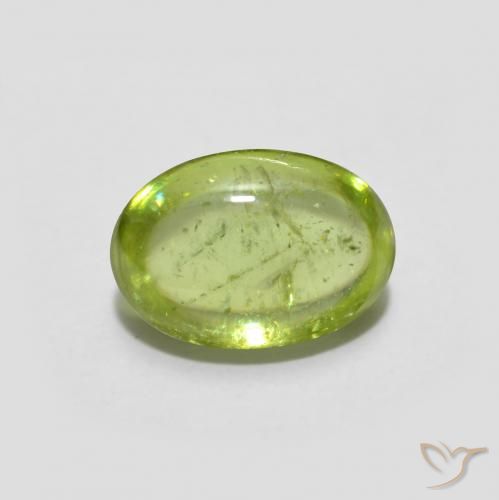 1.26ct Natürlicher hellgrün Sphene, Oval, Transparent