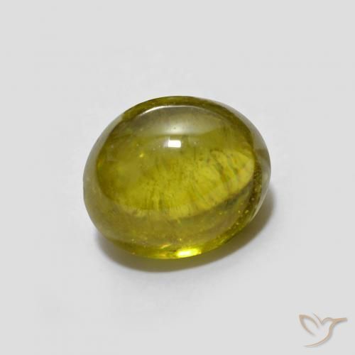 9,17 ctw natürlicher Erdiges Gold Sphene, Oval, Transparent