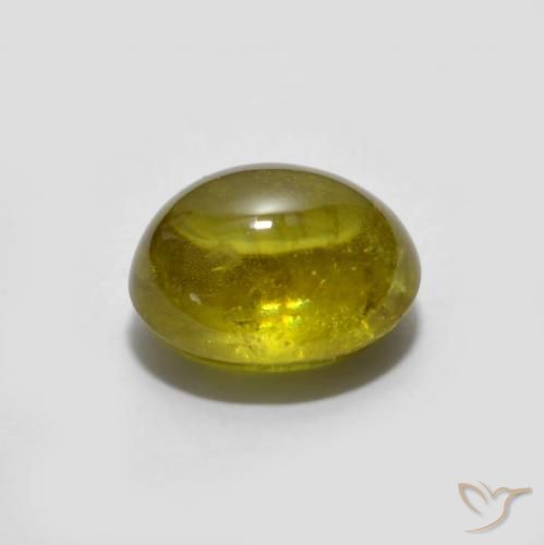 9,17 ctw natürlicher Erdiges Gold Sphene, Oval, Transparent
