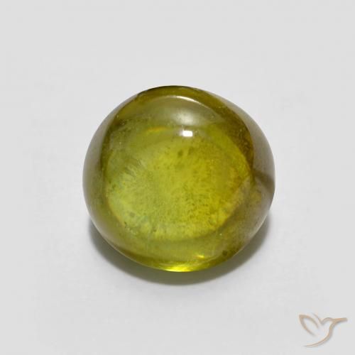 1.86ct Natürlicher grünlich-gelb Sphene, Oval, Transparent