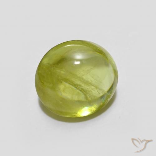 9,17 ctw natürlicher Zitronengelb Sphene, Oval, Transparent