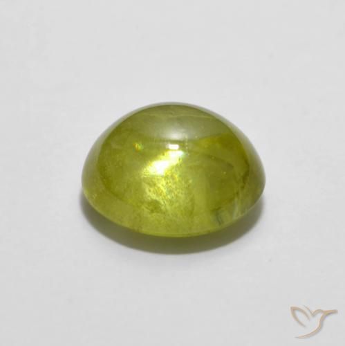 9,17 ctw natürlicher Zitronengelb Sphene, Oval, Transparent