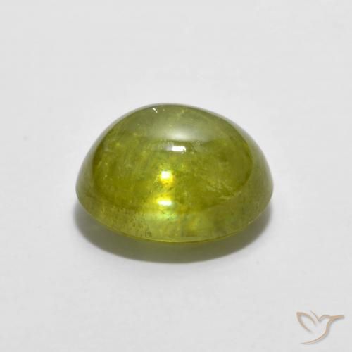 9,17 ctw natürlicher Mittelgelb Sphene, Oval, Transparent
