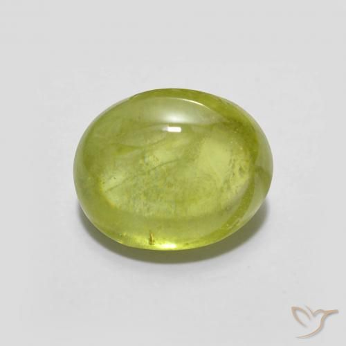 2.37ct Natürlicher Mittelgelb Sphene, Oval, Transparent