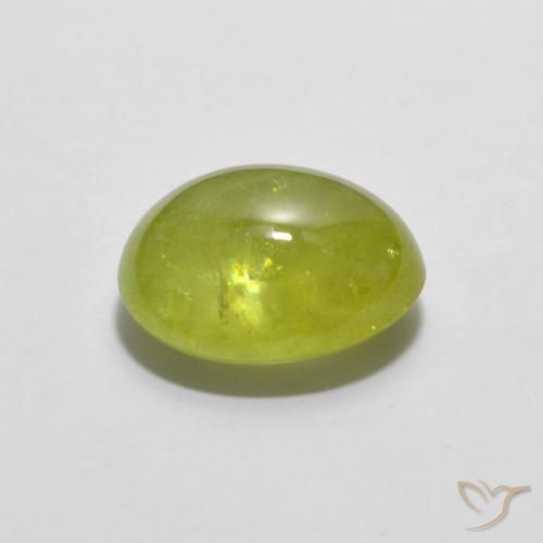 9,17 ctw natürlicher Mittelgelb Sphene, Oval, Transparent