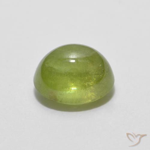 9,17 ctw natürlicher Olivgrün Sphene, Oval, Lichtdurchlässig