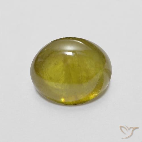 1.72ct Natürlicher Zitronengelb Sphene, Oval, Lichtdurchlässig
