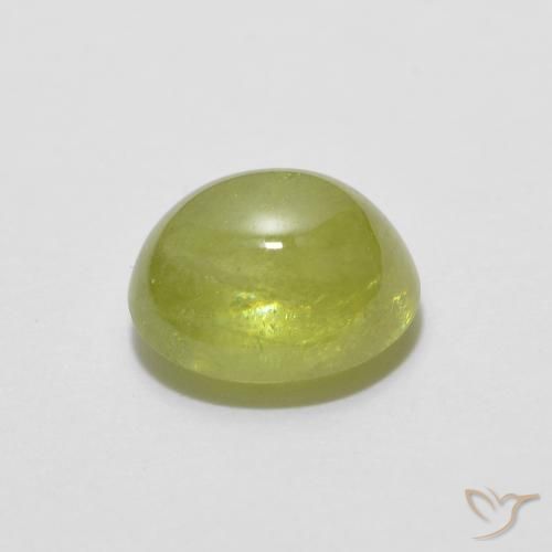 9,17 ctw natürlicher Olivgrün Sphene, Oval, Lichtdurchlässig