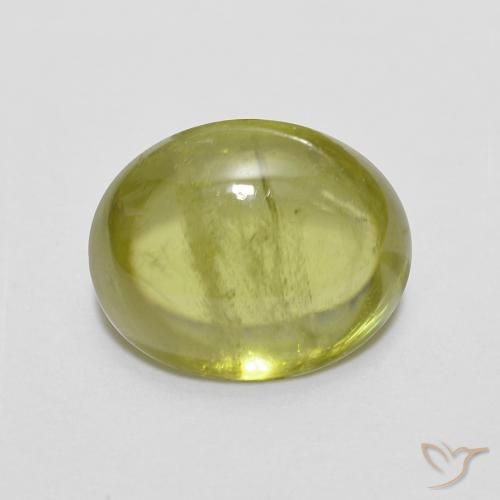 2.40ct Natürlicher hellgrün Sphene, Oval, Transparent
