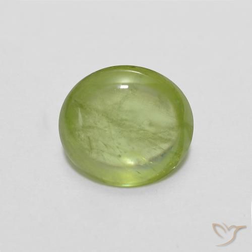 1.18ct Natürlicher Mittelgrün Sphene, Oval, Transparent