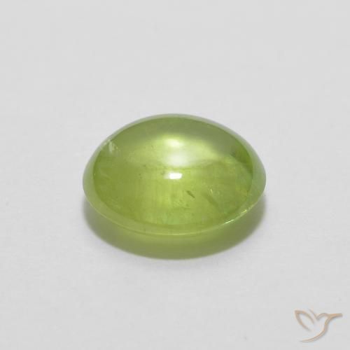 9,17 ctw natürlicher Mittelgrün Sphene, Oval, Transparent
