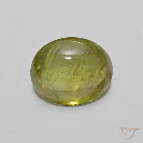 1.35ct Natürlicher Warmes Waldgrün Sphene, Oval, Transparent