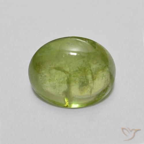 1.79ct Natürlicher Mittelgrün Sphene, Oval, Transparent
