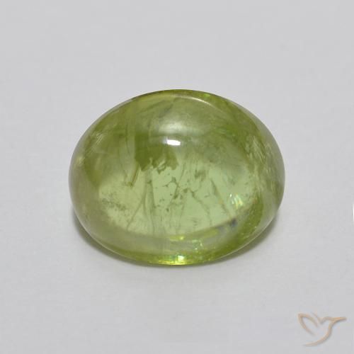 1.93ct Natürlicher Mittelgrün Sphene, Oval, Transparent