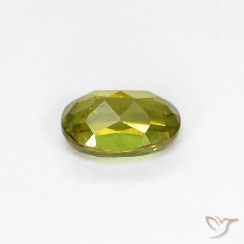 9,17 ctw natürlicher Medium Dark-Green Sphene, Oval, VS