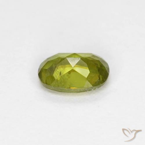 9,17 ctw natürlicher Mittelgrün Sphene, Oval, VS
