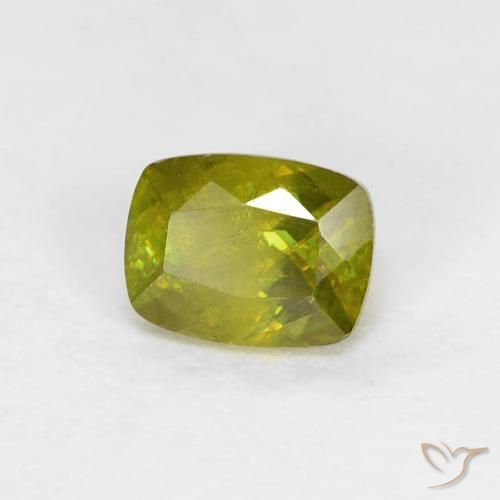 9,17 ctw natürlicher Warmes Waldgrün Sphene, Kissen, VS