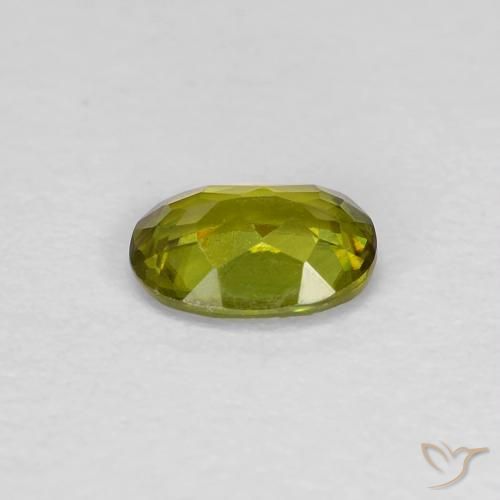 9,17 ctw natürlicher Warmes Erdgrün Sphene, Oval, VS